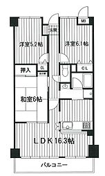 グレーシィ金剛アルティプラザ 3LDKの間取図画像