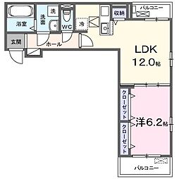 ポルチュラーカ 1LDKの間取図画像