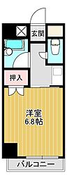 メゾン楠 1Kの間取図画像