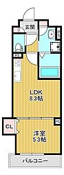 ラモーナ半田 1LDKの間取図画像