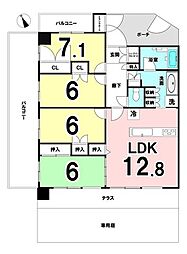 ソル・シエーナ川口 4LDKの間取図画像