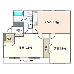 間取図画像 2LDK
