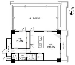 間取図画像 1LDK