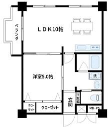 間取図画像 1LDK