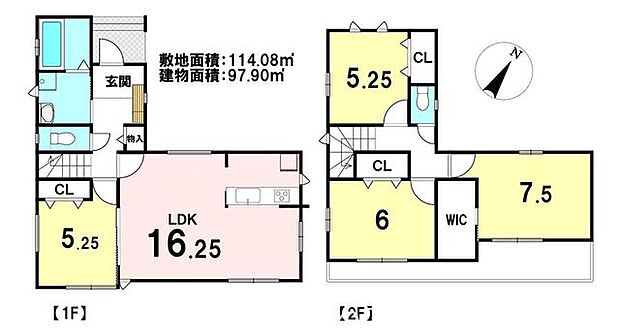 全室フローリングで使いやすい4LDK♪収納もたっぷりのおすすめ物件です