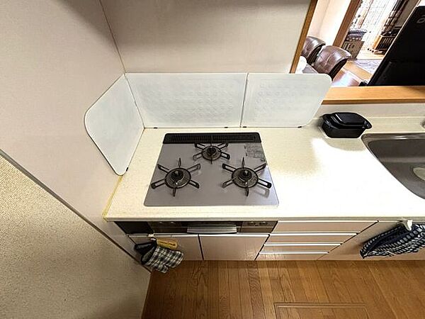 安定した火力のガスコンロで、お料理もはかどります♪