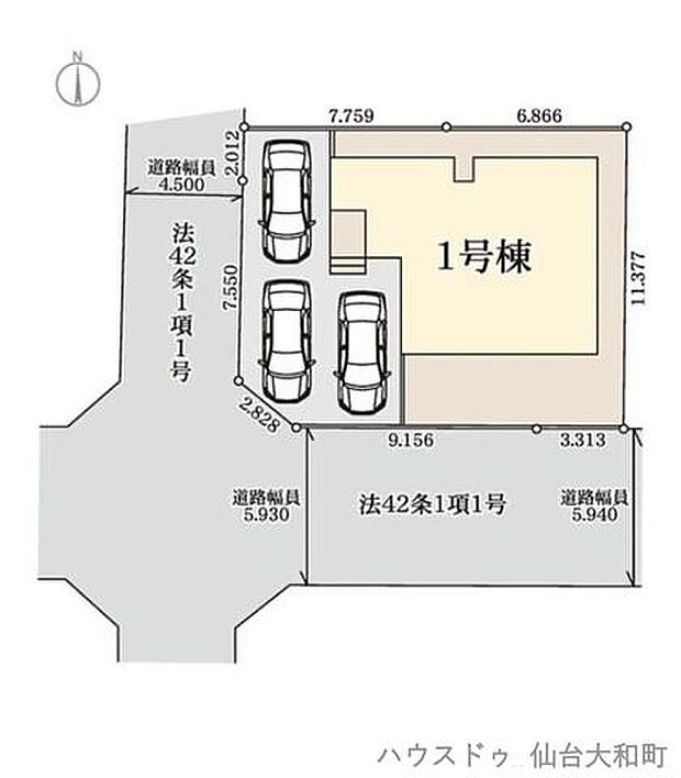 角地で陽当たりも良好です+*前面道路にもゆとりがありお車の出し入れもスムーズです◎