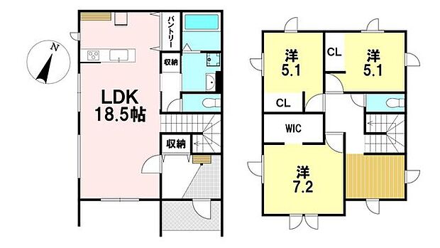 *すぐにご入居いただけます*3LDK 敷地面積:168.43m2(50.95坪) 建物面積:101.85m2(30.80坪)