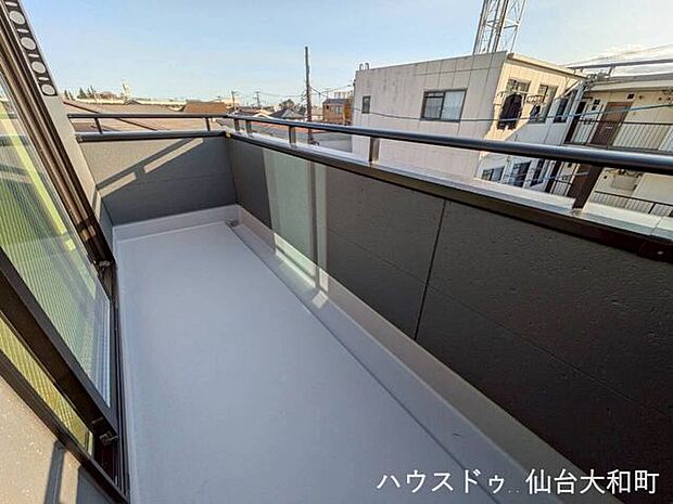 【バルコニー】3階からの眺めは◎