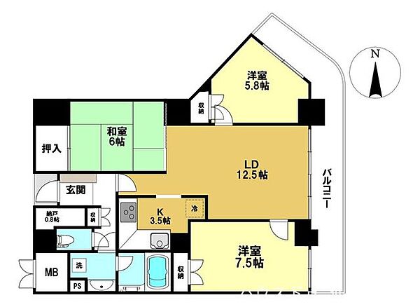 間取り：304000347282