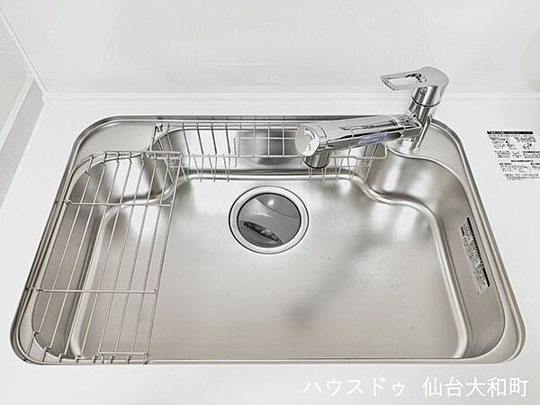 お手入れしやすいステンレスシンク