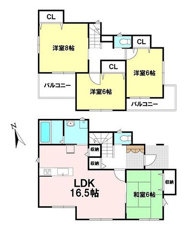 【1号棟】敷地面積:150.78m2(45.61坪) 建物面積:101.43m2(30.62坪)