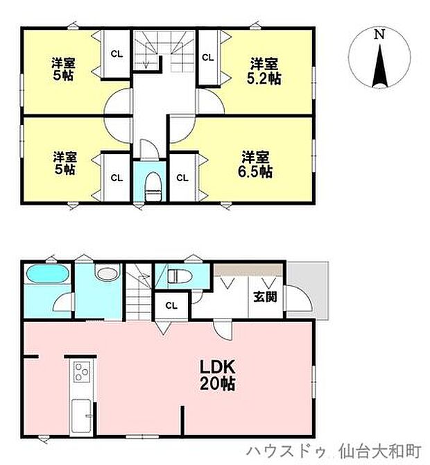 価格3180万円、敷地面積:105.63m2、延床面積:95.58m2