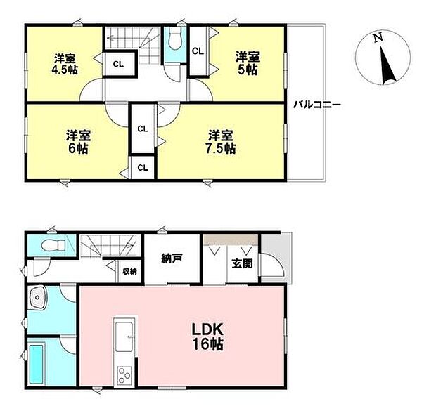 価格3380万円、敷地面積:105.29m2、延床面積:95.58m2