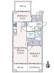 間取図画像 2LDK