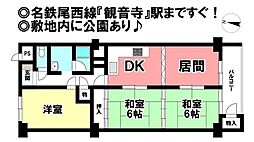 昭和住宅1棟 3LDKの間取図画像