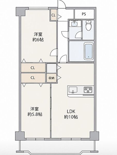 間取りを拡大表示