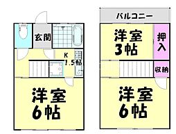ルピナスミナト 3Kの間取図画像