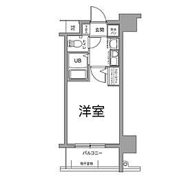 エスリード上本町北 1Kの間取図画像