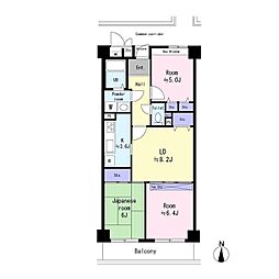 マスターズ・エル二色の浜 3LDKの間取図画像