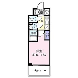 エスリード新大阪ザ・プレミアEAST 1Kの間取図画像