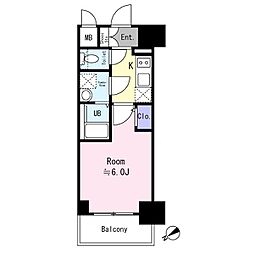 大阪市東淀川区東淡路4丁目マンション 1Kの間取図画像