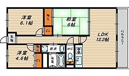 サンファースト京橋 3LDKの間取図画像