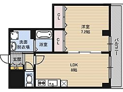 ハイツグランマーク 1LDKの間取図画像