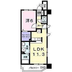 メゾンドファミーユ鶴見緑地公園1 1LDKの間取図画像