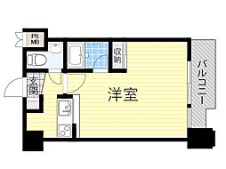 ディアコート ワンルームの間取図画像