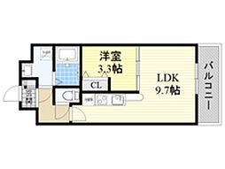 HCレジデンス 1LDKの間取図画像