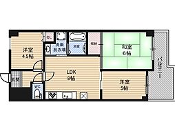アーバンパーク関目 3DKの間取図画像