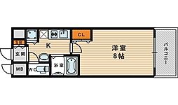 AXISLIFE大阪城北 1Kの間取図画像