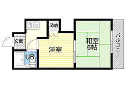 グルーブ桜宮 2Kの間取図画像