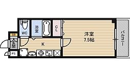 ラ・フォーレ都島北通 1Kの間取図画像