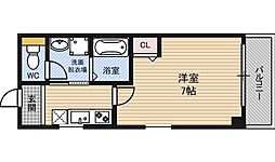 パーラム関目 1Kの間取図画像