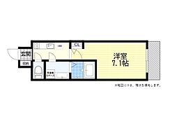 エスリード京橋グランテラス 1Kの間取図画像