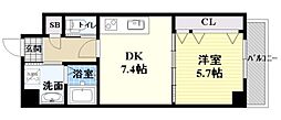 Dias3 1DKの間取図画像