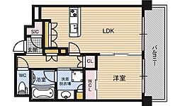 TOWERRESIDENCE 1LDKの間取図画像