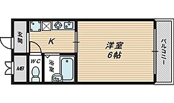 エストマーレ鶴見2番館 1Kの間取図画像