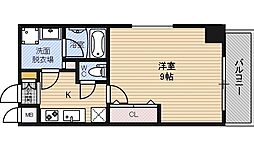 ブリランテ都島 1Kの間取図画像