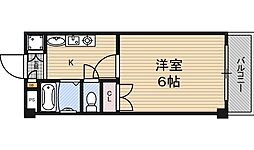 M'プラザ城東六番館 1Kの間取図画像