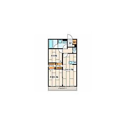 さくら十番館 1SLDKの間取図画像