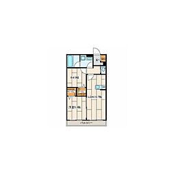 さくら十番館 1SLDKの間取図画像