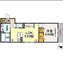 間取図画像 1LDK