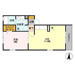 間取図画像 1LDK