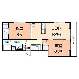 Forest・K 2LDKの間取図画像
