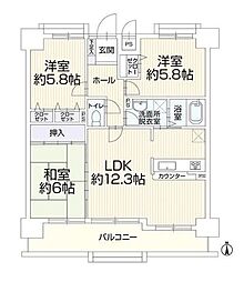 間取図画像 3LDK