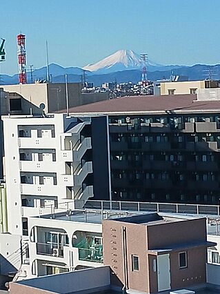 窓からの富士山