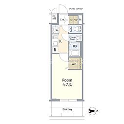 名古屋市北区平安1丁目マンション 1Kの間取図画像